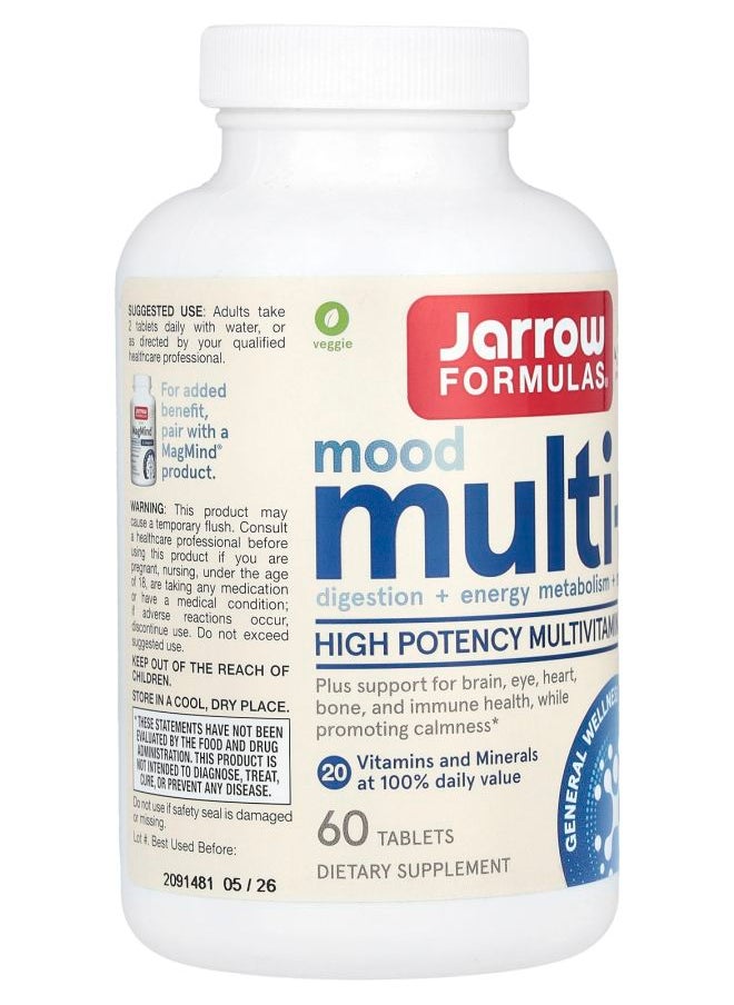 jarrow formulas Mood Multi+™ 60 Tablets  - Image 2
