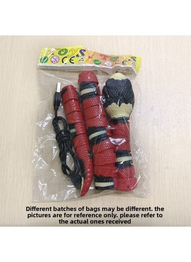 Realistic Remote Control Snake Prank Electric Scary Toy Insect Animal Shake Control Cockroach Centipede Novelty Gag Gift-Color:Bagged 9909S Induction Snake (please Note That The Order Is Not Under Pressure)  - Image 1