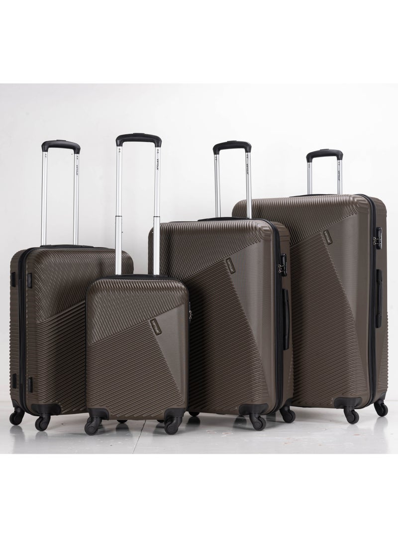VIPTOUR Set of 4 ABS Trolley Luggage With Number Lock 20,24,28,32 Inches - Image 1