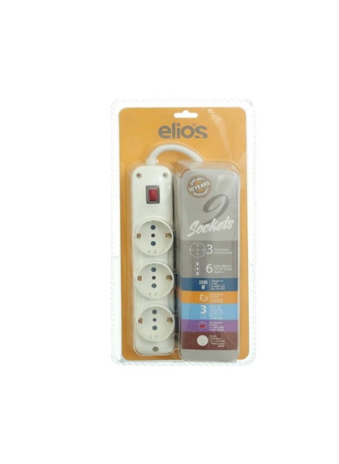 Elios Elios Common to The Wire 9 Outlet - 6223004125324 - White  - Image 1