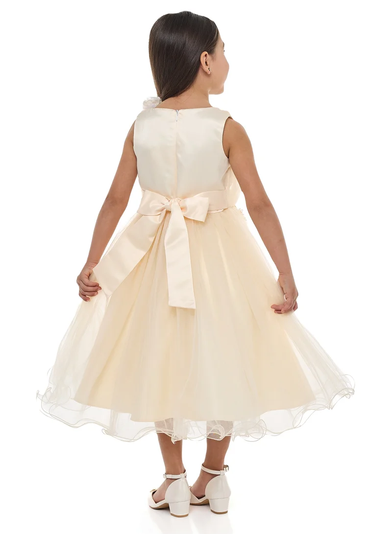 victor and jane Floral Bodice Dress