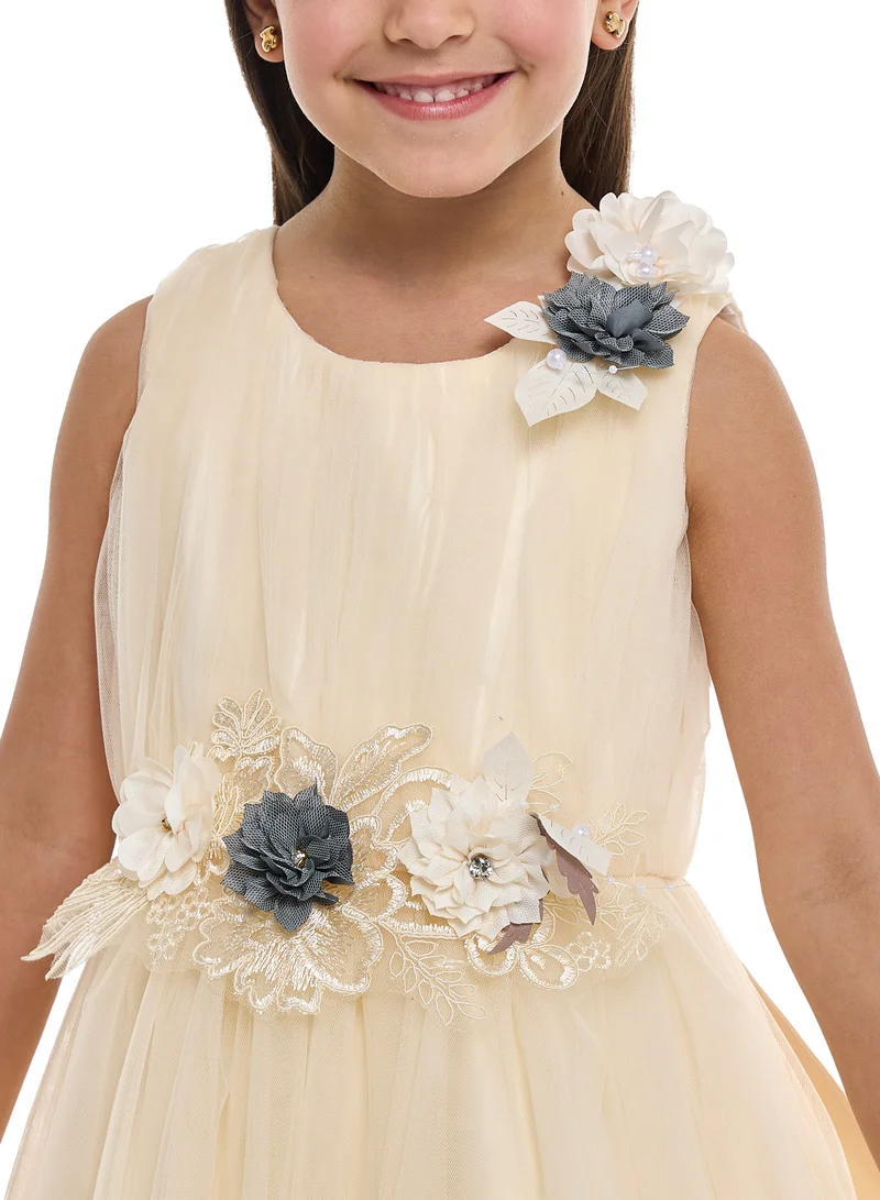 victor and jane Floral Bodice Dress