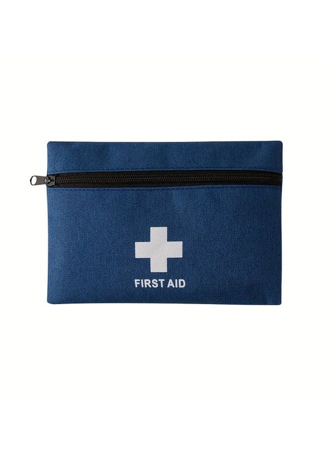 Navy Blue Small Portable First Aid Kit Outdoor Travel Emergency Medical Box - Image 1