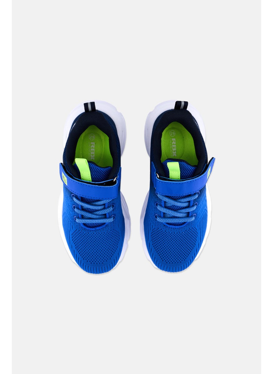 RBX - Kids Boy Ombre Velcro Training Shoes, Blue Combo - Image 1