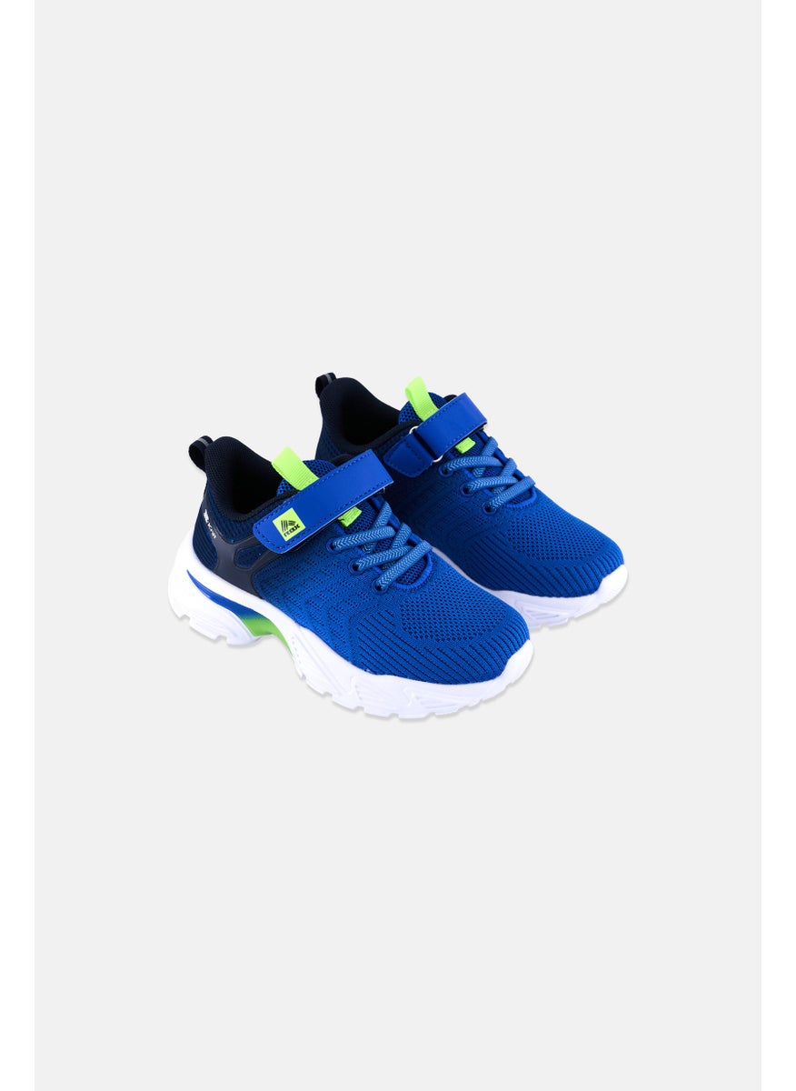 RBX - Kids Boy Ombre Velcro Training Shoes, Blue Combo - Image 1