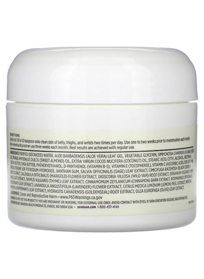 SWANSON كريم بروجيستيرون مينوغست من سوانسون، 2 أونصة سائلة (59 مل) - Image 2