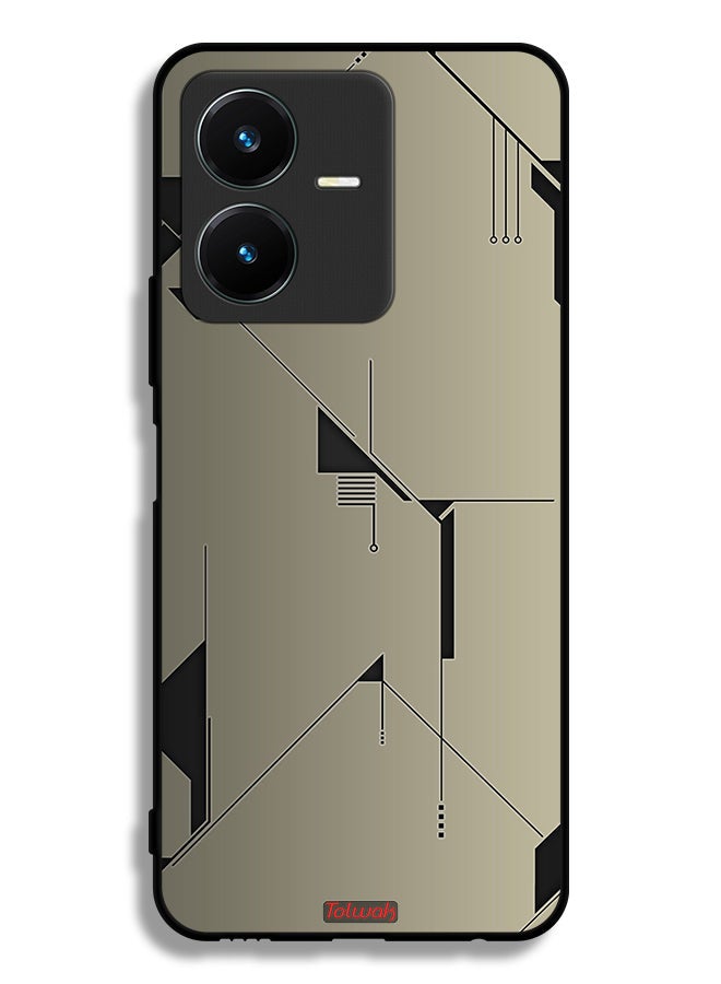 Tolwak Vivo Y22s Protective Case Cover Minimalism Abstract Digital Art - Image 1