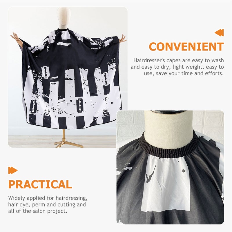 Hair Cutting Cape Printed Hairdressing Cape Haircut Salon Cape Vintage Barber Cape - Image 3