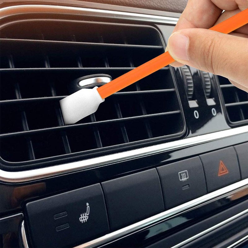 Wellgler's Foam Cleaning Swab,for Electronics, Camera, Optical Lens Cleaning and Clean Inkjet Printer (200pcs Orange) - Image 3