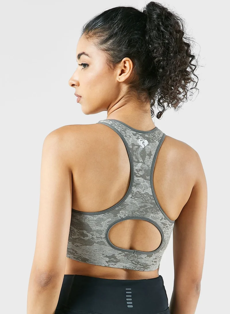 Womens Best Camo Seamless Bra