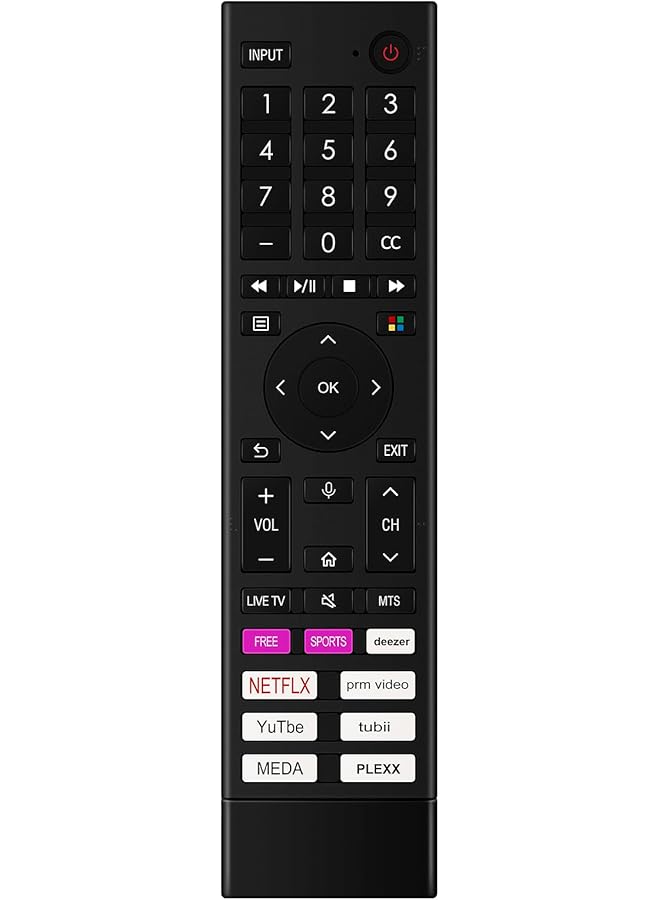 The Bros جهاز التحكم عن بعد ERF3X80H مع ميزة الصوت مناسب لتلفاز هايسنس الذكي بنظام أندرويد 50H77G 65H77G 50A6GV 65A6GV 43H77G 55H77G 55A6GV 43A6GV 65A6GV - Image 1