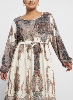 Ella Plus Abstract Print Dress  - Image 3