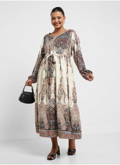 Ella Plus Abstract Print Dress  - Image 1