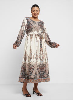 Ella Plus Abstract Print Dress  - Image 4