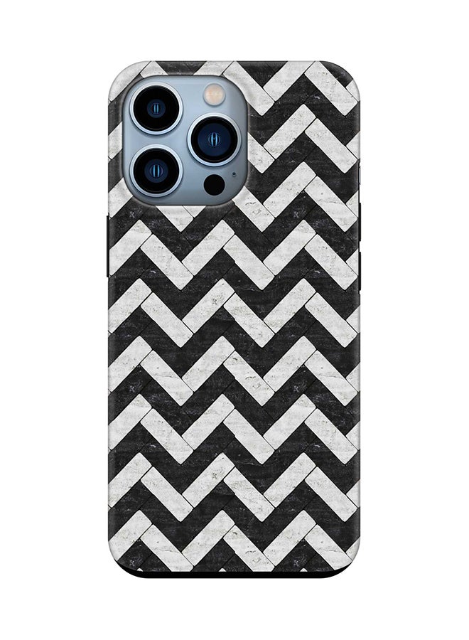 حافظة Tough Pro Series لجهاز Apple iPhone 14 Pro بطبقتين هجين PC و TPU غلاف مخصص مع حماية TPU الداخلية تشطيب غير لامع - بلاط شيفرون