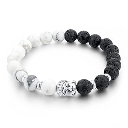 Okos Fashion Jewellery Combo Pack of 5 Multi Style of Black and White Beads, Evil Eye, Navgragtah Style Unisex Adjustable Bracelets For Women and Men CO1000453COM - Image 2