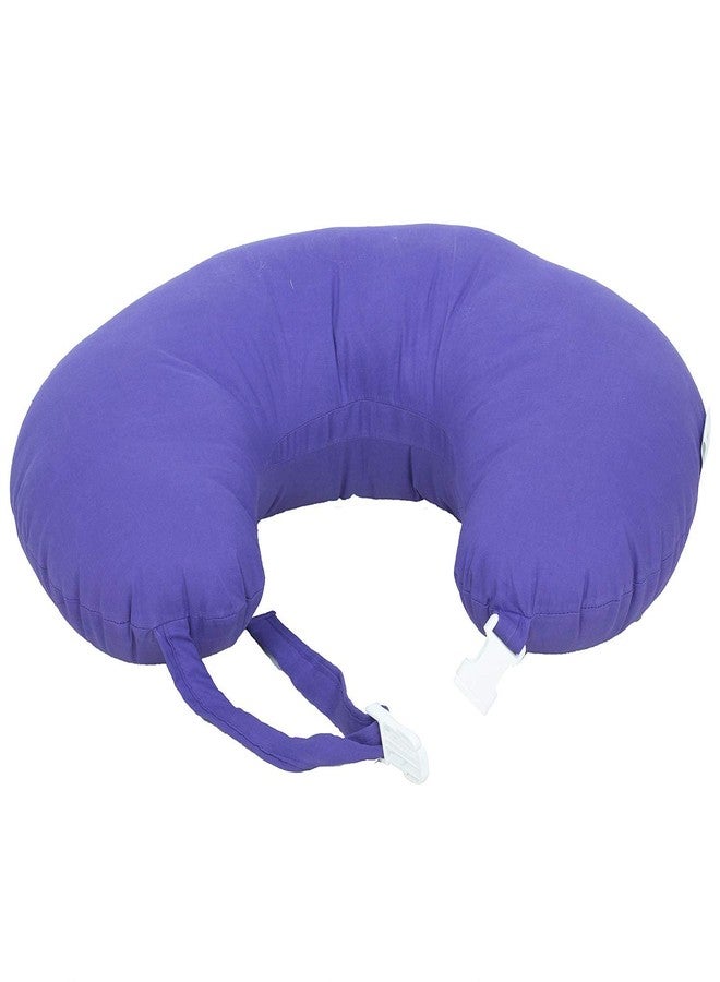 GET IT Cotton 5-in-1 Feeding Pillow with Detachable Cover | New Born Portable Breast Feeding Pillow for Baby | Infant Support for Baby and Mom (Full Purple) - Image 5