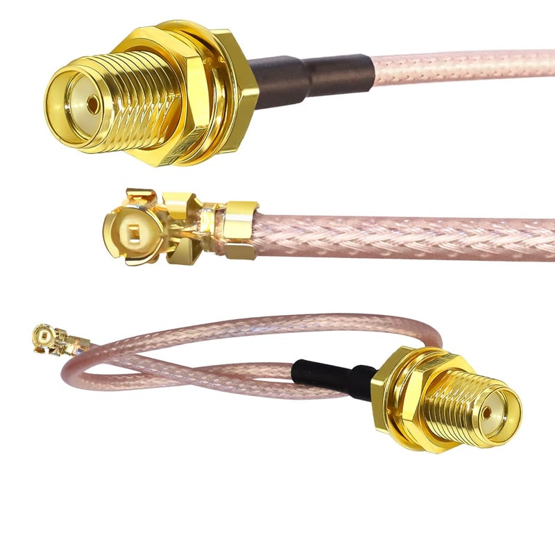 TUOLNK محول RF Coax SMA إلى IPX SMA أنثوي إلى U.FL IPX MHF1 كابل RG178 ببطانة 5 قطع 6 بوصة (15 سم) - Image 5
