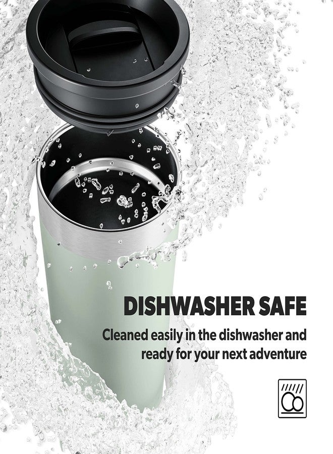 DOMETIC Thermo Tumbler, Stainless Steel, Vacuum Insulated with Splash Resistant Press-fit Function Lid (Moss, 20 Oz) - Image 3