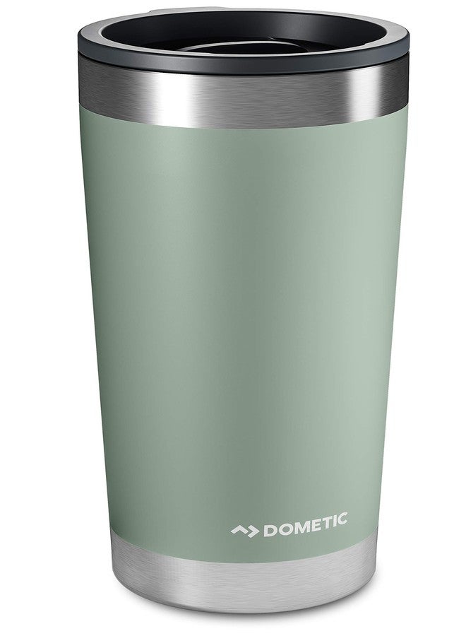 DOMETIC Thermo Tumbler, Stainless Steel, Vacuum Insulated with Splash Resistant Press-fit Function Lid (Moss, 20 Oz) - Image 1
