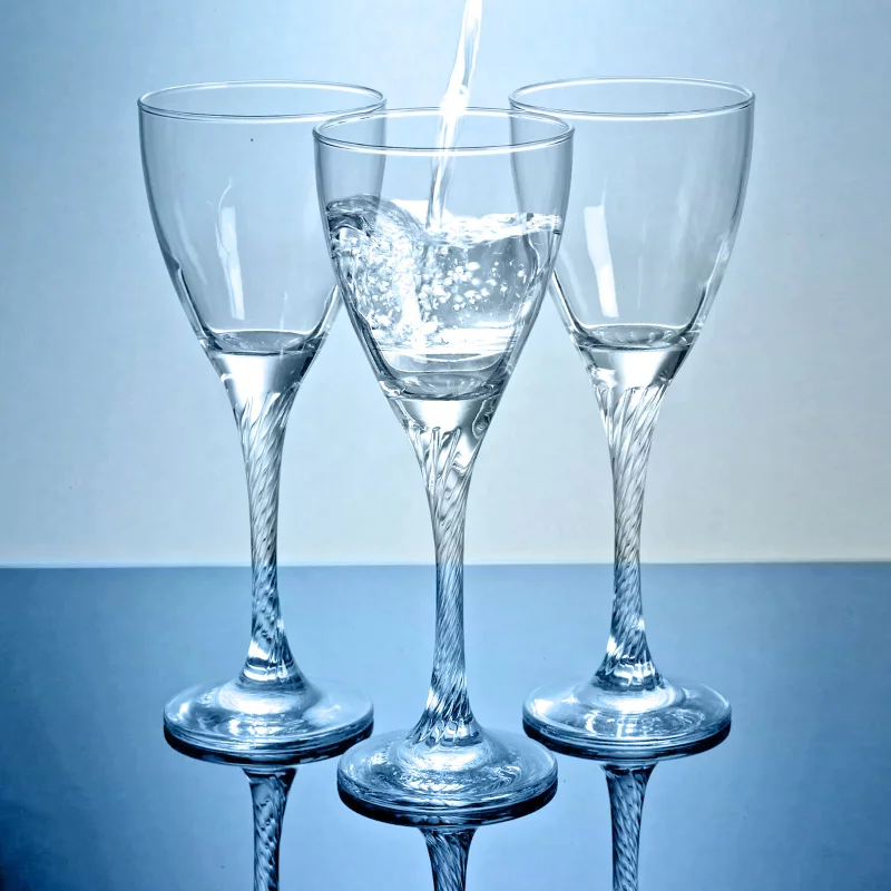 Simply Kitchen Kasanova-Set Of 6 Water Glasses 200 Ml Twist Transparent