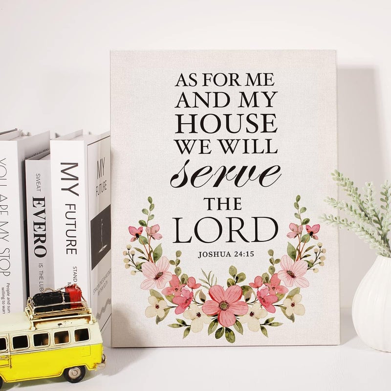 JerLoe Motivational Canvas Wall Art - Joshua 24:15 - Image 3
