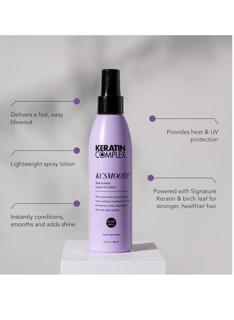 KERATIN COMPLEX Keratin Complex - KCSMOOTH Restorative Leave-in Lotion Blow Dry Aid - 5 fl oz  - Image 4