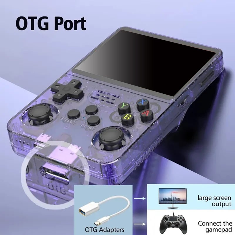 Handheld Game 3.5-inch IPS 640*480 High-clear Screen Supports Multiple Emulators, Dual 3D Joysticks, Dual Storage Cards, with OTG Interface Game Console Rechargeable Long Battery Life Play on TV - Image 5