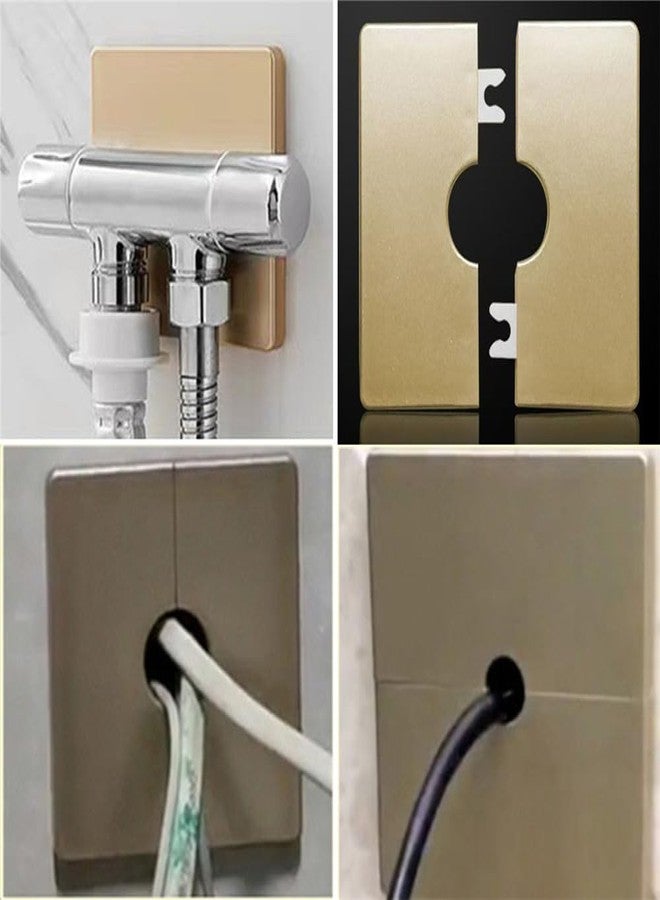 shenghang Wall Split Flange Plumbing Cover Plates Square Shower Arm Escutcheon Plate Pipe Flange Cover for Fixed Shower Head Faucet Standard Pipes (33mm/1.30) - Image 4