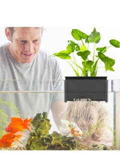 KASTWAVE Hanging Plant Holders,1PC Fish Tank Plant Holder Hanging, Aquarium Planter Aquatic Plant Pot Accessories for Potted Live Plants, and Aquascape Decorations  - Image 5