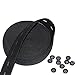 RERIVER RERIVER Button hole Elastic Spool 3/4-Inch Wide Knit Stretch Band and 10pcs Resin Buttons,Black  - Image 2