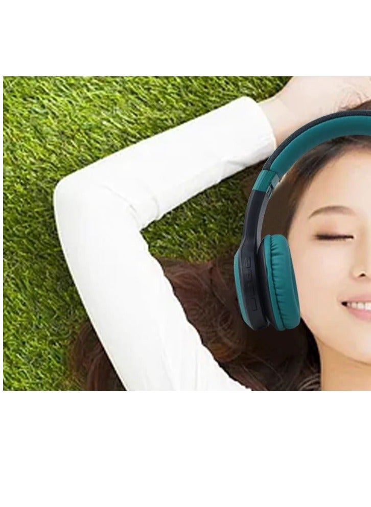 Kisonli KISONLI A6 Bluetooth Earphones Sport Headsets Foldable Gaming Headphones With Microphone TF Card Outdoor Wireless Headphone Green  - Image 3