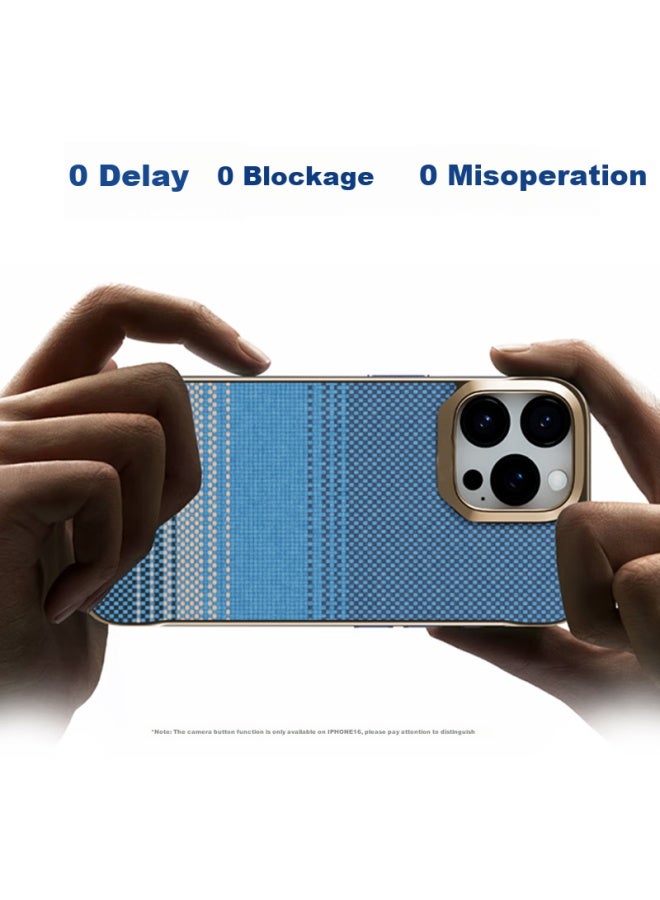 Conga Apple 16 Phone Case Iphone 16 Kevlar Aramid Fiber Protective Cover Ultra-Thin Anti-Drop Heat Dissipation Frameless Sunset - Image 5