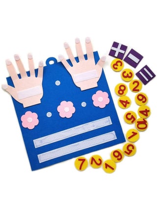 Montessori Learning Toddler Felt Educational Toy Finger Number Counting Math Felt Board Preschool Mani-pulatives Travel Game Addition Subtraction 3+ Year Old Gift Activity Kindergarten(Blue) - pzsku/ZF41FD804FDADA50A0708Z/45/_/1691319865/0d646364-a137-46a4-bbfc-54c9cdc24c63