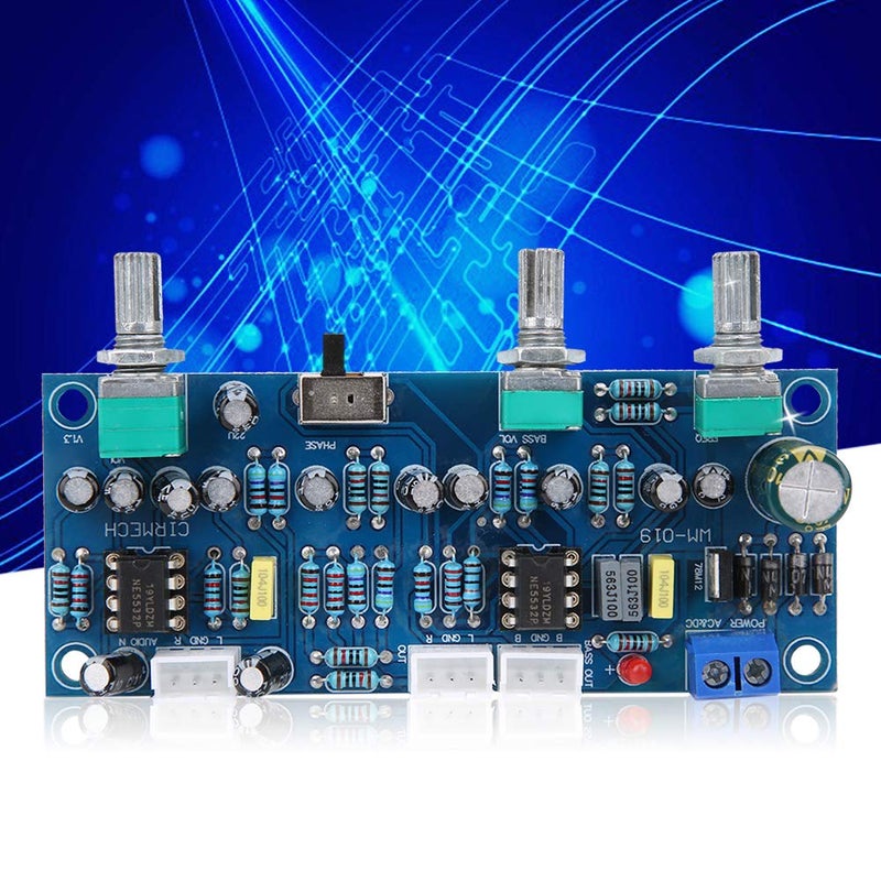 2 Channel Low Pass Subwoofer Preamp Board With Dual Output And Bass Control - Image 3