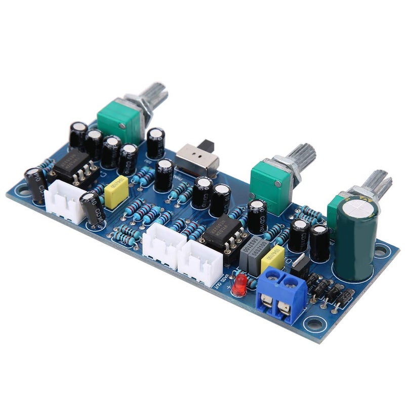 2 Channel Low Pass Subwoofer Preamp Board With Dual Output And Bass Control - Image 2