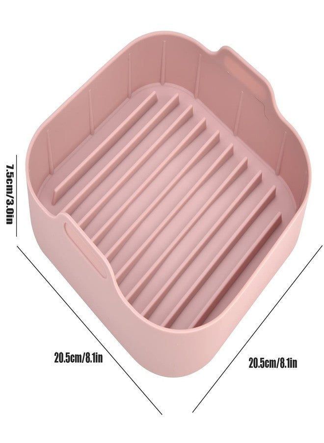 Zerodis Air Fryer Silicone Pot, Silicone Air Fryer Basket Silicone Bowl For Air Fryer Oven Accessories Replacement for Paper Liners(8.1x8.1inch) - Image 5