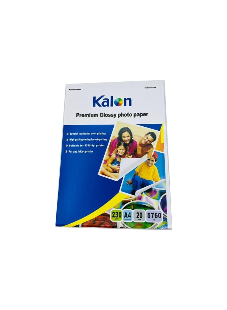 Generic A4-230Gsm premium Glossy Photo Paper 20 sheets  - Image 2