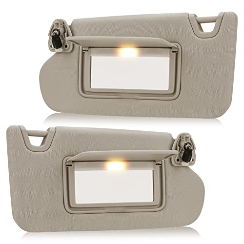 Driver Passenger Sun Visor Fit for Nissan Altima Without Sunroof 2013 2014 2015 2016 2017 2018 Replaces for 964003TA2A 964013TA2A Beige