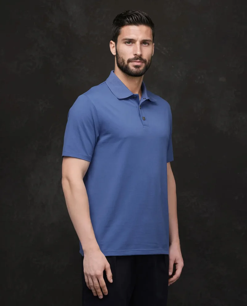 Rare Rabbit Men's Polo With Snap Button
