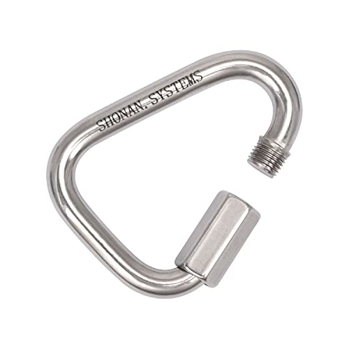 Shonan.Systems SHONAN Delta Quick Link, Large Stainless Steel 3.5 Inch Triangle Quick Links Heavy Duty Triangle Carabiners Marine Grade, 1 Pack, 2300 Lbs Capacity - Image 5