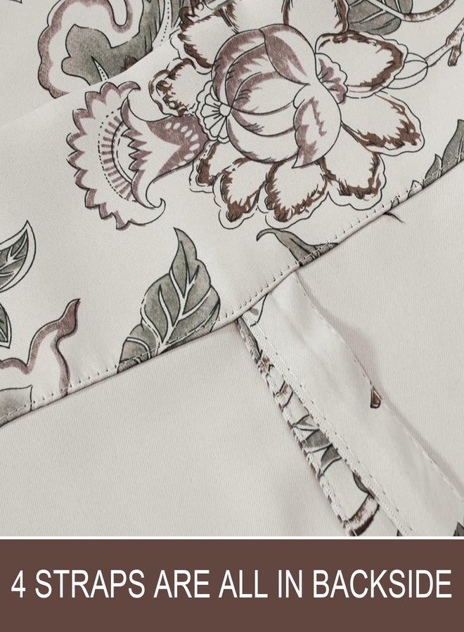 Mightree Blackout Tie Up Curtains for Windows, Three-Layer Woven Roman Curtains, Thermal Insulated Balloon Curtain, Shade Rod Valance for Kitchen, Living Room, Bedroom, Beige, 42" Wx63 L - Image 5