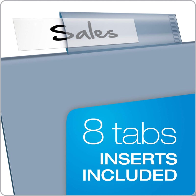 Cardinal Plastic Binder Dividers without Pockets, 8-Tab, Insertable Multicolor Tabs, Letter Size, 1 Set (84019), 8-1/2 x 11 - Image 4