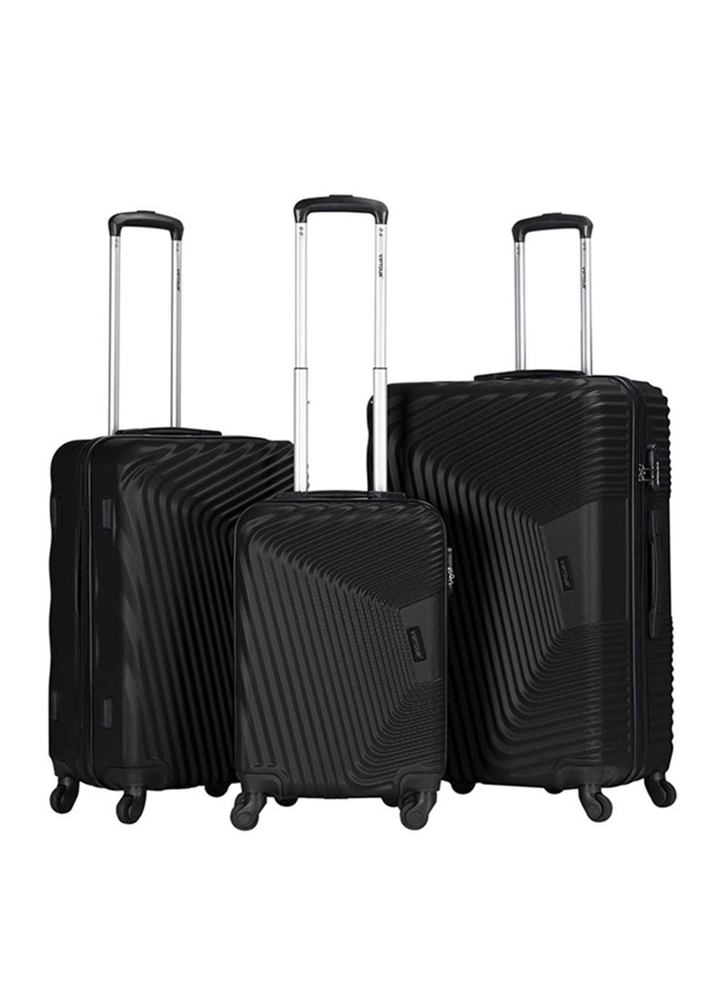 VIPTOUR ABS Material 3-Piece Hard Case Trolley Luggage Set, 4 Quiet 360° Spinner Wheels Suitcase With Combination Lock, Small (2.5kg), Medium (3kg), Large (3.8kg) (20''/24''/28'') - Image 1