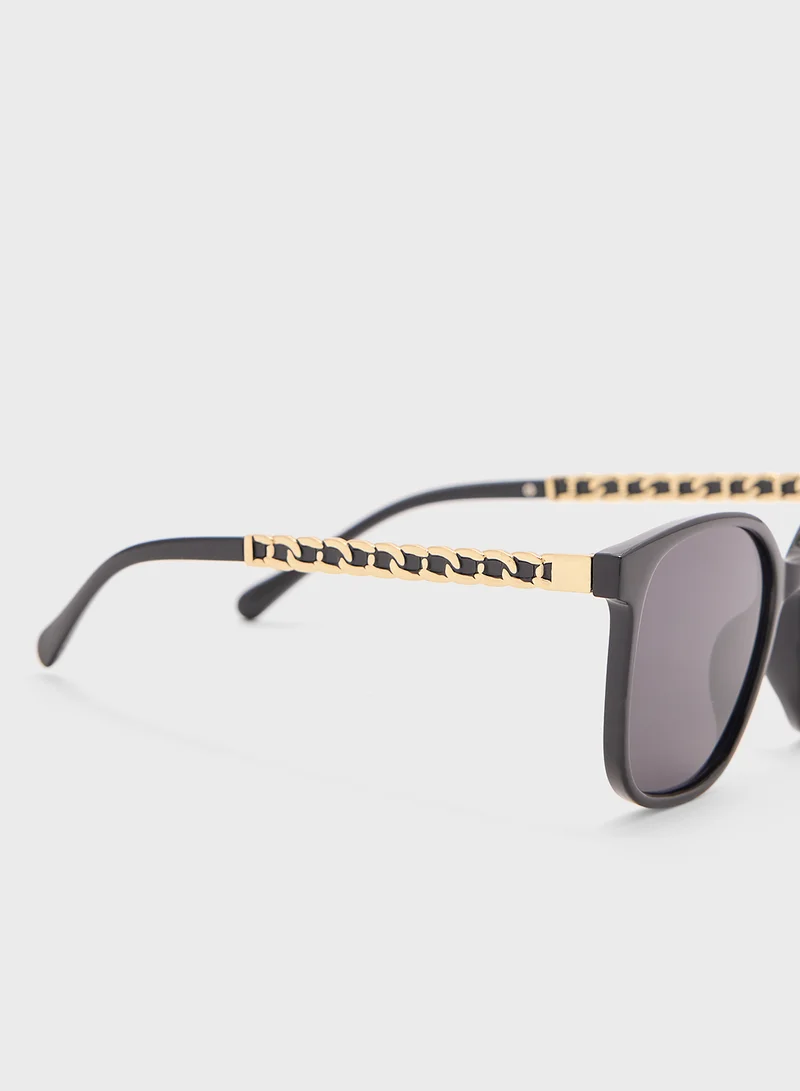 Ginger Sporty Wraparound Sunglasses
