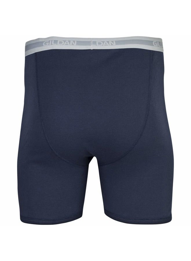 Gildan Men's Underwear Boxer Briefs, Multipack, Navy/Heather Navy/Sport Grey/Dot/Navy (5-Pack), 2X-Large - Image 5