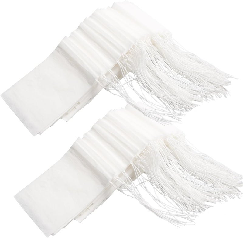 Eketirry 100pcs Tea Filter Bags for Loose Tea, Mini Empty Tea Bags, Natural Wood Pulp Paper Material, Disposable Unbleached Tea Filter Bags with Drawstring for Loose Tea (White,1.97 x2.76 inch) - Image 2