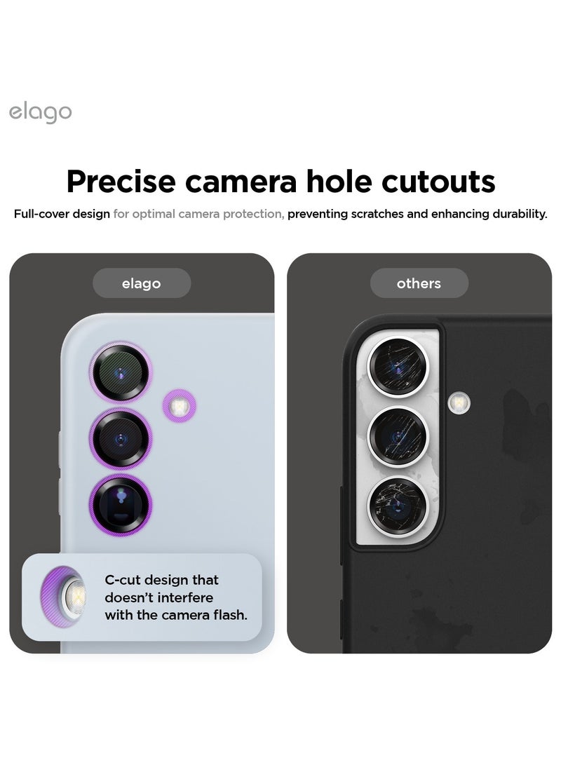 Elago Liquid Silicone for Samsung Galaxy S25 PLUS Case Cover Full Body Screen Camera Protective, Shockproof, Slim, Anti-Scratch Soft Microfiber Lining - Light Blue - Image 3