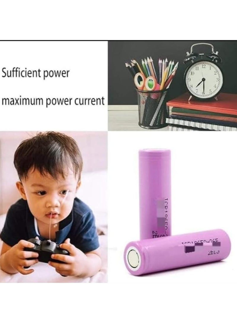 3.7V 1200mAh Rechargeable Battery for LED Toy Lights, Flashlights, Power Bank and Electronic Devices, 2pcs - Image 3