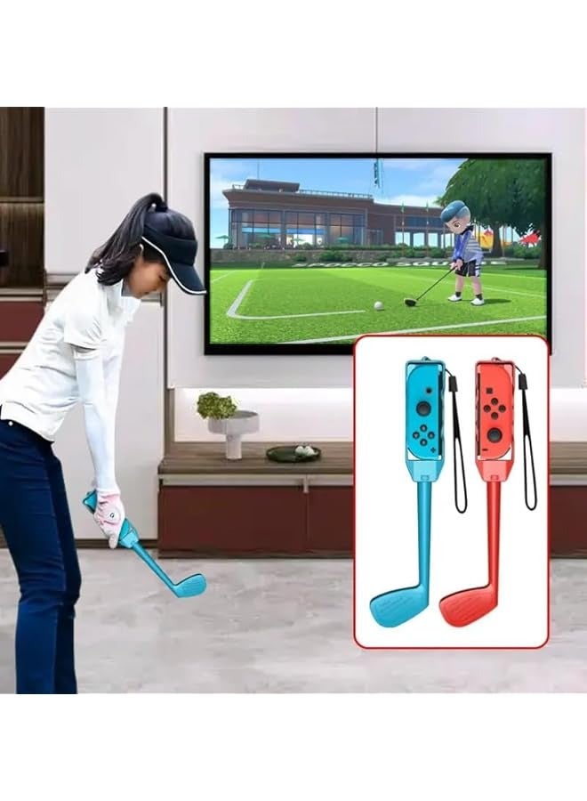 PROMASS 2024 Switch Sports Accessories Bundle, 16 in 1 Family Accessories Kit, for Switch Sports Games, with Tennis Racket Golf Club Wheels, Controller Grips, Compatible with Switch/Switch OLED - Image 2